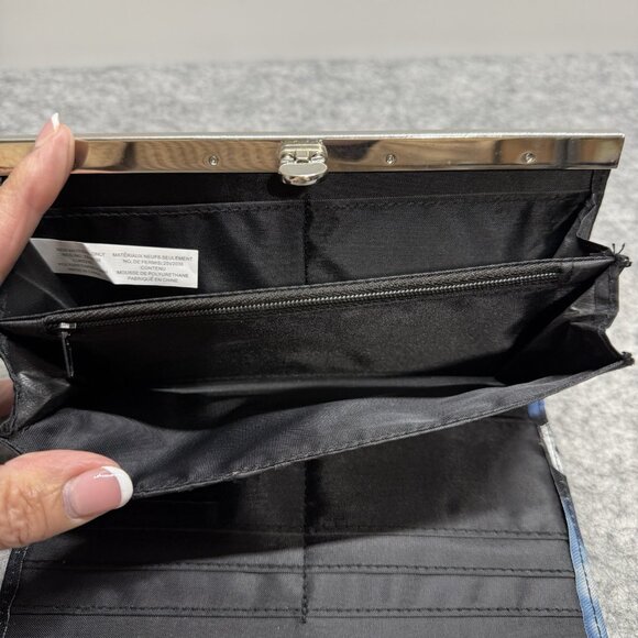 Disney Alice in Wonderland Chessire Cat Live Action Silver‎ Wallet Clutch Purse - Picture 6 of 9